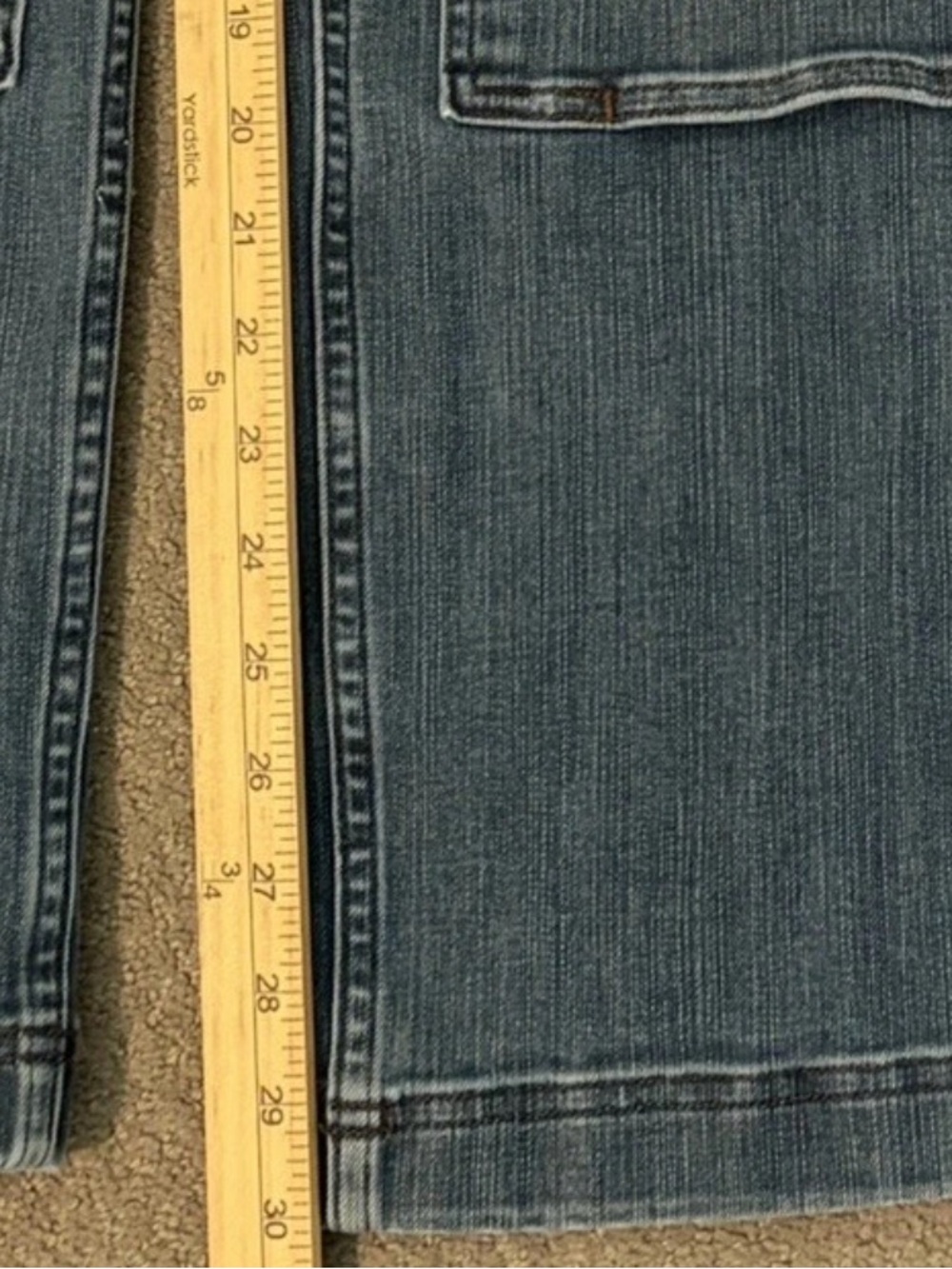 Duluth Trading Jeans Double Knee Denim Carpenter Jeans Women’s Size 8 Regular - Picture 15 of 15